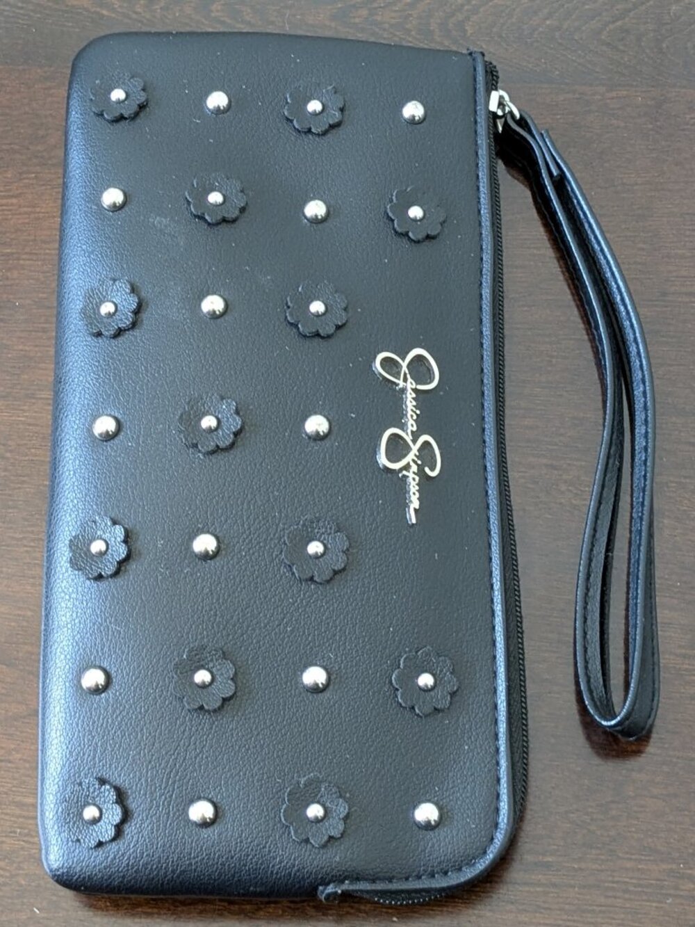 Jessica Simpson Black Lorelei Clutch Wallet Bag